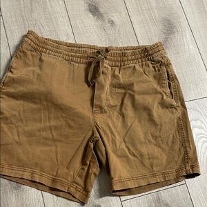 No Boundaries Tan Flat Front Shorts